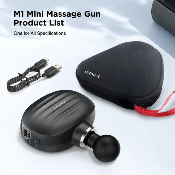 عکس ماساژور تفنگی اوریکار مدل UriKar M1 mini urikar-m1-mini-portable-muscle-treatment-massage-gun-846372_1024x1024