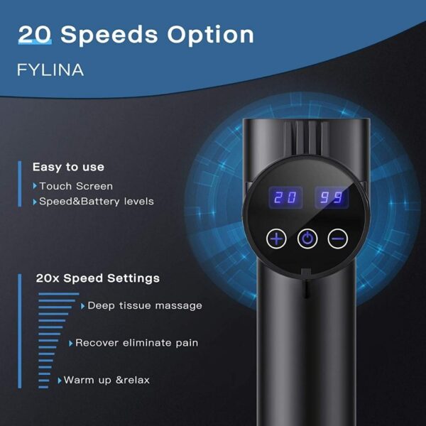 عکس ماساژور تفنگی مدل FYLINA J6 ماساژور تفنگی مدل FYLINA J6 (7)