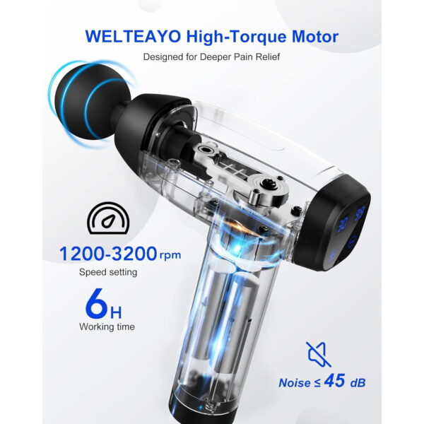 عکس ماساژور تفنگی مدل WELTEAYO ماساژور تفنگی مدل WELTEAYO (5)