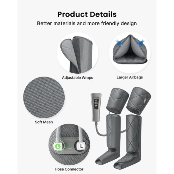 عکس ماساژور پا و ساق RENPHO Leg Massager with Heat ماساژور پا و ساق RENPHO Leg Massager with Heat (5)