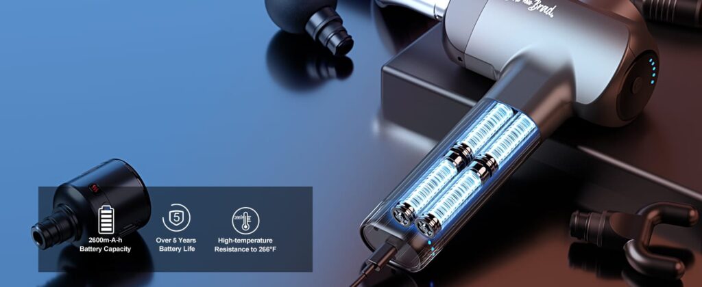 باتری و گارانتی ماساژور تفنگی X6 Pro Max