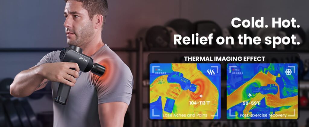 تاثیر سری گرمایشی ماساژور تفنگی Bob and Brad X6 Pro Max