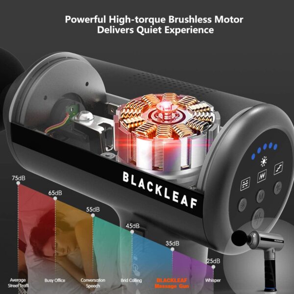 عکس ماساژور تفنگی حرارتی Blackleaf RELAX PRO S Heated ماساژور تفنگی Blackleaf RELAX PRO S Heated (9)